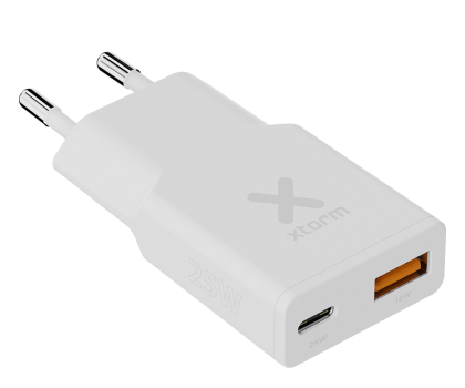 Ładowarka i akumulator Xtorm Ładowarka sieciowa Slime Line Go2 25W Go2 biała